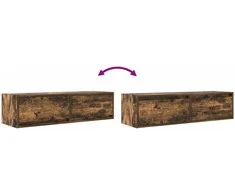 TV staliukas Televizoriaus spintelė 100 x 31 x 25,5 cm Dūminio ąžuolo