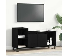 TV staliukas TV spintelių komplektas Juodas ąžuolas 100 x 35 x 55 cm