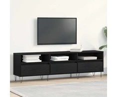 TV staliukas Televizoriaus spintelė Juodas ąžuolas 150 x 30 x 44,5 cm
