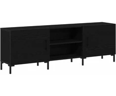 TV staliukas TV spintelių komplektas Juodas ąžuolas 150 x 30 x 50 cm