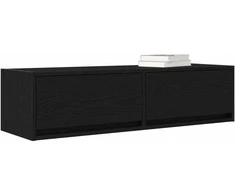 TV staliukas Televizoriaus spintelė juoda ąžuolo 100 x 31 x 25,5 cm
