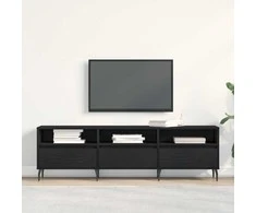 TV staliukas Televizoriaus spintelė Juodas ąžuolas 150 x 30 x 44,5 cm