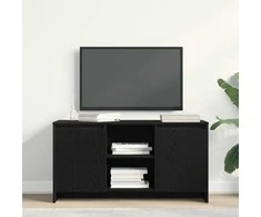 TV staliukas Televizoriaus spintelė Juodas ąžuolas 102 x 37,5 x 52,5 cm