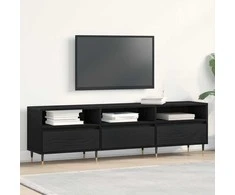 TV staliukas Televizoriaus spintelė Juodas ąžuolas 150 x 30 x 44,5 cm