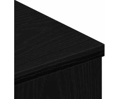 TV staliukas Televizoriaus spintelė su stalčių Juodas ąžuolas 80x34x30 cm