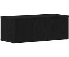 TV staliukas Televizoriaus spintelė su stalčių Juodas ąžuolas 80x34x30 cm