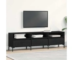TV staliukas Televizoriaus spintelė Juodas ąžuolas 150 x 30 x 44,5 cm