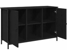 TV staliukas TV spintelių komplektas Juodas ąžuolas 101 x 35 x 65 cm