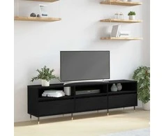 TV staliukas Televizoriaus spintelė Juodas ąžuolas 150 x 30 x 45 cm