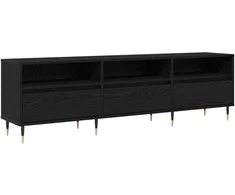 TV staliukas Televizoriaus spintelė Juodas ąžuolas 150 x 30 x 45 cm