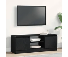 TV staliukas TV spintelė, juodo ąžuolo spalvos, 102x30x36 cm, inžinerinė mediena