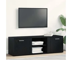 TV staliukas TV spintelė, juodo ąžuolo spalvos, 120x34x37 cm, inžinerinė mediena
