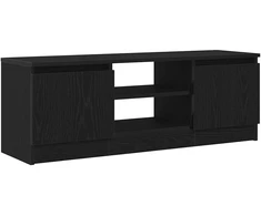 TV staliukas TV spintelė, juodo ąžuolo spalvos, 102x30x36 cm, inžinerinė mediena