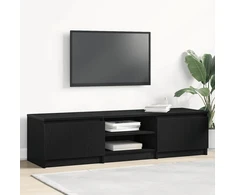 TV staliukas TV spintelė, juodo ąžuolo spalvos, 140x40x36 cm, inžinerinė mediena