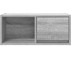 TV staliukas TV spintelė, pilka ąžuolo, 60x31x25,5 cm, apdirbta mediena
