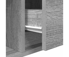 TV staliukas TV spintelė, pilka ąžuolo, 60x31x25,5 cm, apdirbta mediena
