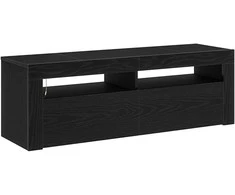 TV staliukas Televizoriaus spintelė su LED Juodas ąžuolas 120 x 35 x 40 cm