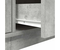 TV staliukas TV spintelė su LED lemputėmis, betono pilka, 193,5x41x50 cm
