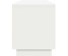 TV staliukas TV spintelė su LED lemputėmis, baltos spalvos, 193,5x41x50 cm