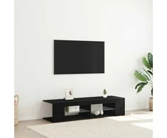 TV staliukas Televizoriaus spintelė Juodas ąžuolas 135 x 39 x 30 cm