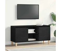TV staliukas Televizoriaus spintelė Juodas ąžuolas 102 x 35 x 50 cm
