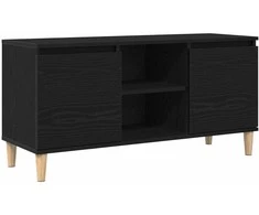 TV staliukas Televizoriaus spintelė Juodas ąžuolas 102 x 35 x 50 cm