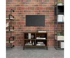 TV staliukas TV spintelė su metalinėmis kojelėmis, ąžuolo, 69,5x30x50cm