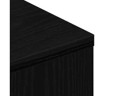 TV staliukas TV spintelė su ratukais, juodas ąžuolas, 102x34,5x43cm, mediena