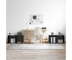 TV staliukas TV spintelių komplektas 4 pcs Juoda 37 x 35 x 37,5 cm