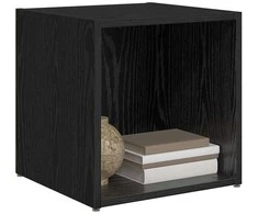 TV staliukas TV spintelių komplektas 4 pcs Juoda 37 x 35 x 37,5 cm