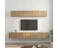 TV staliukas TV spintelių komplektas 5 pcs Amatininkų ąžuolas