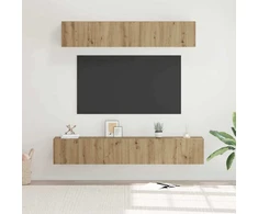 TV staliukas TV spintelių komplektas 5 pcs Amatininkų ąžuolas