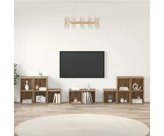 TV staliukas TV spintelės komplektas 8 pcs Amatininkų ąžuolas