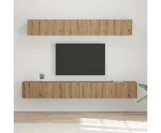 TV staliukas TV spintelių komplektas 5 pcs Amatininkų ąžuolas