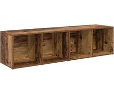 TV staliukas TV spintelių komplektas 2 pcs Senovinis medis 37 x 35 x 72 cm