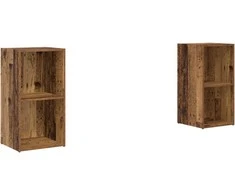 TV staliukas TV spintelių komplektas 2 pcs Senovinis medis 72 x 35 x 36,5 cm