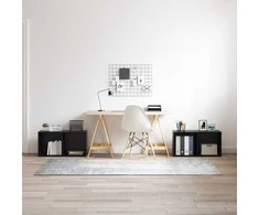 TV staliukas TV spintelių komplektas 2 pcs Juodas ąžuolas 72 x 35 x 36,5 cm