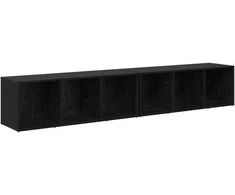 TV staliukas TV spintelių komplektas 2 pcs Juodas ąžuolas 37 x 35 x 107cm