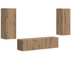 TV staliukas TV spintelių komplektas 2 pcs Amatininkų ąžuolas