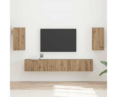 TV staliukas TV spintelių komplektas 5 pcs Amatininkų ąžuolas