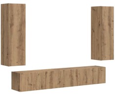 TV staliukas TV spintelių komplektas 3 pcs Amatininkų ąžuolas