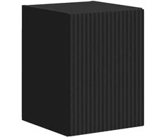 TV staliukas TV spintelių komplektas 4 pcs Juoda Apdirbta mediena