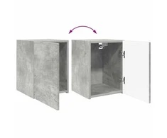 TV staliukas TV spintelių komplektas 4 pcs Betono pilka Apdirbta mediena
