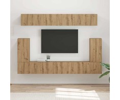 TV staliukas TV spintelių komplektas 5 vnt. Amatininkų ąžuolas
