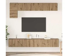 TV staliukas TV spintelių komplektas 5 pcs Amatininkų ąžuolas