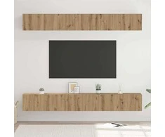 TV staliukas TV spintelių komplektas 6 pcs Amatininkų ąžuolas