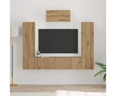 TV staliukas TV spintelių komplektas 7 pcs Amatininkų ąžuolas
