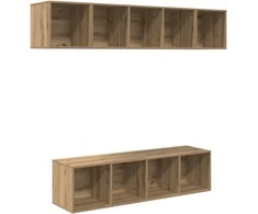 TV staliukas TV spintelių komplektas 4 pcs Amatininkų ąžuolas