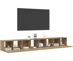 TV staliukas TV spintelių komplektas 4 pcs Amatininkų ąžuolas