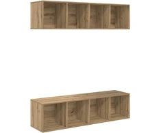TV staliukas TV spintelių komplektas 2 pcs Amatininkų ąžuolas